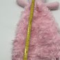 Mud Pie Shaggy Pink Flower Teddy Bear Security Blanket Satin Lining