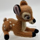 Disney Store FUZZY BAMBI Laying Down Stuffed Toy 6" mini bean bag plush