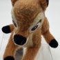 Disney Store FUZZY BAMBI Laying Down Stuffed Toy 6" mini bean bag plush