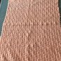 Handmade Girls Pink Knitted Crochet Super Soft Baby Blanket Size 32.5" X 23.5"