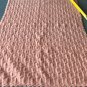 Handmade Girls Pink Knitted Crochet Super Soft Baby Blanket Size 32.5" X 23.5"