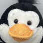 Build a Bear Penguin Plush Black White BAB Stuffed Animal 16" Brown Eyes