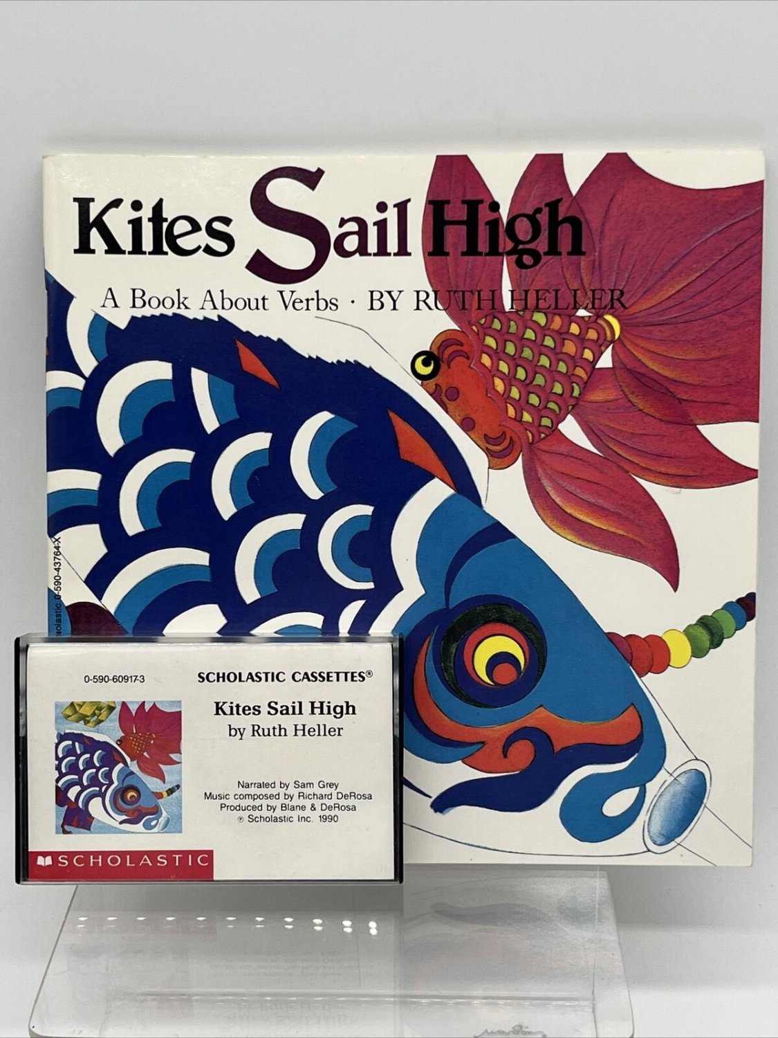 "Kites Sail High" Book and Cassette Read Along Scholastic Vintage 1988