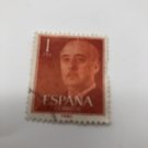 Spain Pretty Seal Of Franco 1 Cts Centimos Used With Postmark edifil 3750ft2