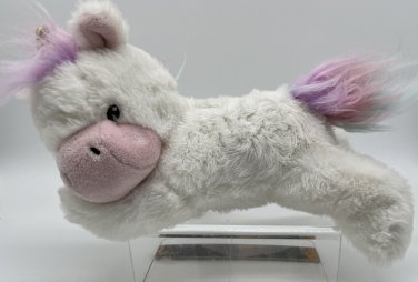 Little Miracles Costco White Unicorn Rainbow Baby Plush 10&acirc;�� Stuffed Animal Toy