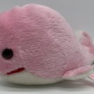 VINTAGE RUSS BERRIE Pink Stuffed Wally The Whale STUFFED ANIMAL PLUSH RATTLE 10”