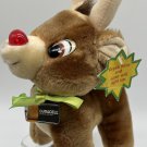 Vintage Applause Duracell Rudolph the Red Nosed Reindeer Light Up Plush Tags*
