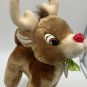 Vintage Applause Duracell Rudolph the Red Nosed Reindeer Light Up Plush Tags*