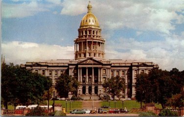 Colorado State Capitol Denver Colorado CO 1950's VTG Unposted Postcard