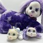 Puppy Surprise Plush Toy Dog Tessa Mo Baby Purple Stuffed Animal 2 Babies