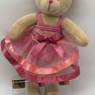 Weissman Dance Ballerina Bear Plush 12" Tutu Dancer Pink Sequin Teddy Soft