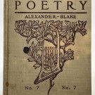 Seventh Year Graded Poetry Antique Book 1906 Alexander - Blake Charles Merrill