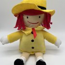 Kohl's Cares Madeline Red Hair Yellow Dress And Hat Plush Doll Soft Toy 10"