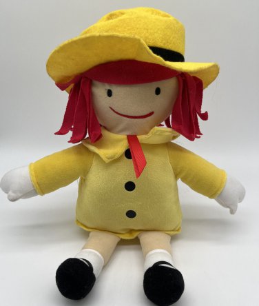 Kohl's Cares Madeline Red Hair Yellow Dress And Hat Plush Doll Soft Toy 10"