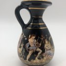 Vintage Greek Motif Pitcher Handmade with 24kt Gold made in Greece 4”