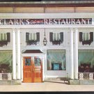 Clarks Colonial Restaurant Porch Gardens Cleveland, Ohio Postcard Vintage