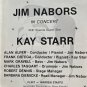 Jim Nabors Starring Kay Starr Theater 1960s Frank Kenley Program #N0946