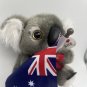 Australian Souvenir Koala & Flag Plush 6â Red Ribbon