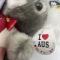 Australian Souvenir Koala & Flag Plush 6â Red Ribbon