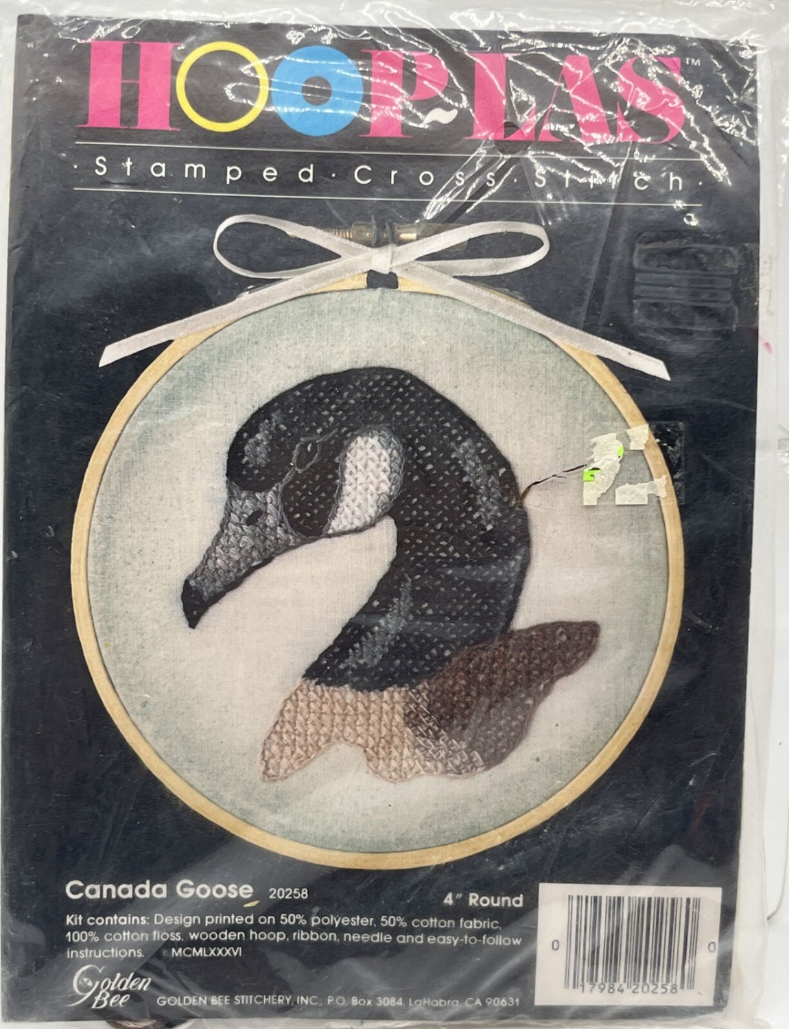 Golden Bee Stitchery Hooplas Stamped Cross Stitch Kits Canada Goose 20258