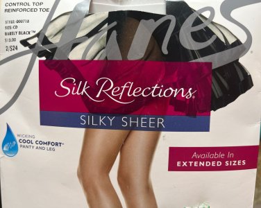 Hanes Silk Reflections Control Top Reinforced Toe Pantyhose Q00718