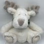 Bath & Body Works Holiday White Moose Reindeer Plush Stuffed Green Collar NWT 7&acirc;��