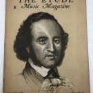 Vintage November 1934 THE ETUDE MUSIC MAGAZINE Felix Mendelssohn Bartholdi