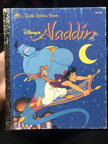 Little Golden Book Disney ALADDIN Storybook JUNK JOURNAL Ephemera