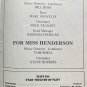Jim Nabors Starring Florence Henderson Theater 1960s Frank Kenley Program