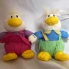 Gibson Greetings Easter Plush 1994 Darcie Duck & Dudley Duck 3”