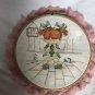 The Potties In Pastels By Alma Lynne Finished CrossStitched Picture 7”