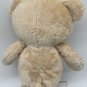 Garanimals MY FIRST BEAR 10â Rattle Plush Stuffed Baby Lovey Toy Tan Silver Bow
