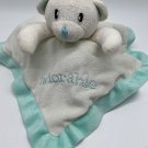 Mini Bean Bear Satin Back Security Blanket Baby Lovey Nunu “Adorable”Mint Green
