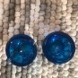 Leonardo Cobalt Blue Colored Glass Votives Made In Germany Set of 2