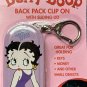 Betty Boop Back Pack Clip On Tin Key or Money Holder Keychain NOS 2001
