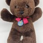 Dakin Teddy Bear Chocolate Brown Fun Farm Plush 1986 Korea With Dakin Tags 12&acirc;��