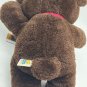 Dakin Teddy Bear Chocolate Brown Fun Farm Plush 1986 Korea With Dakin Tags 12&acirc;��