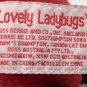 Russ Berrie lovely ladybugs Valentine Red Bean Bag Plush Toy hearts stuffed NWT