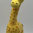 Disney Baby Giraffe plush Rattle yellow Orange Spots 13 inch