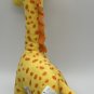 Disney Baby Giraffe plush Rattle yellow Orange Spots 13 inch