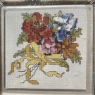 Spring Bouquet MCG Textiles Cross Stitch Kit Hot Plate Trivet 6x6 No Floss