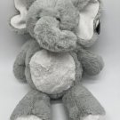 Bearington Baby Collections So Soft Gray White Rosy CheekS Plush Elephant NEW