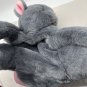HUG-A-PET Dover BackPack Plush Rare Kitty Cat Gray & Pink Handbag