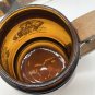 Vintage SIESTA WARE AMBER GLASS BARREL SOUVENIR MUG CUP Great Smoky Mts Nat Park