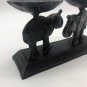 Lucky Elephant Cast Iron Heavy 2 Candle Holder 9&acirc;�� Long Detailed Nature