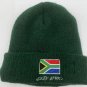 South Africa Flag Knitted Beanie Winter Green Hat 11â length