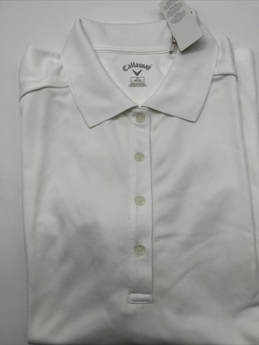 Callaway Golf Shirt Sz XLarge White CGW301 NEW Women