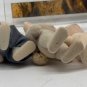 Calico critters/sylvanian families Cream colored Bunny Family Of 5 Vintage