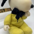 SNOOPY Thumb Sucking Plush w Vinyl Head & Hands 9” Peanuts 1966