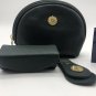QVC Medallion Vintage Cosmetics MakeUp Bag Emerald Green Lipstick Case Keychain